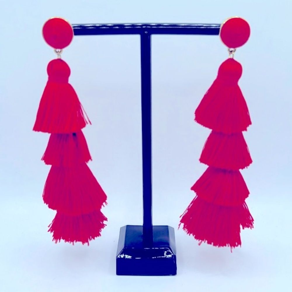 BaubleBar Gabriela Tiered Tassel Earrings